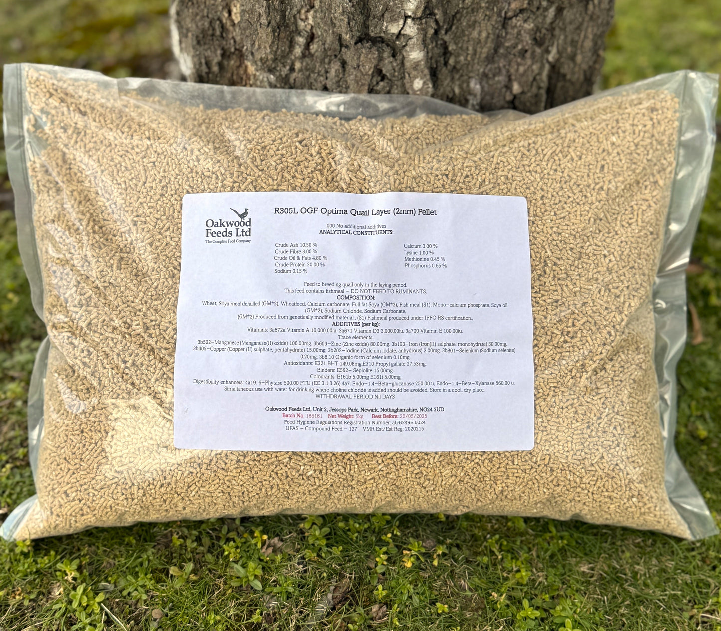 Oakwood Premium Quail Feed Layer/Breeder Pellets - Crowle Quail