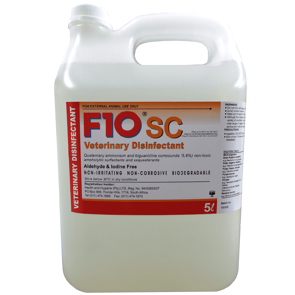 F10 SC Veterinary Disinfectant Super Concentrate - Crowle Quail by Avian Breeding Ltd